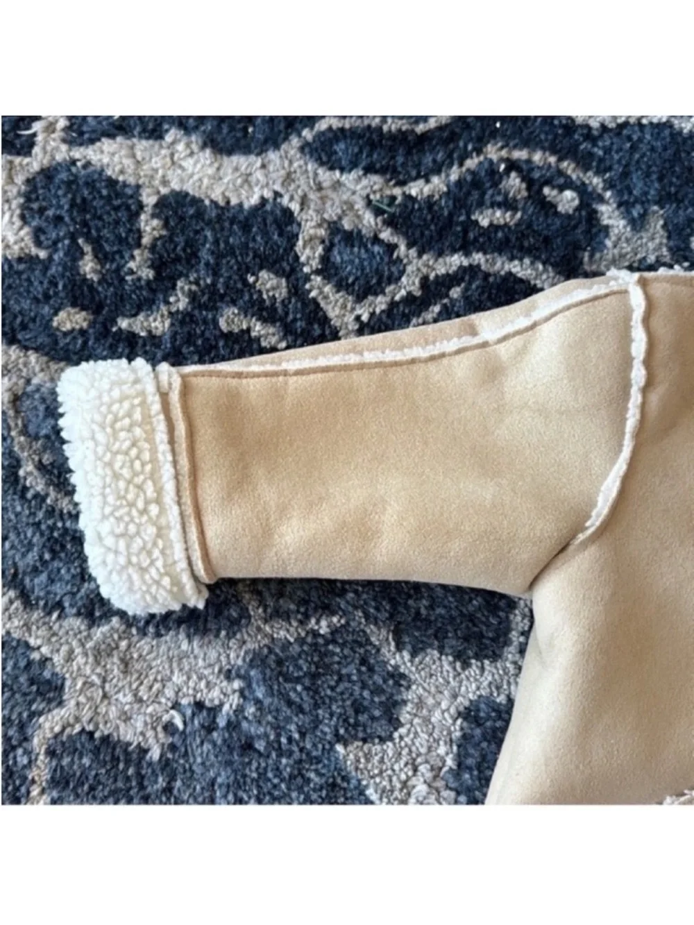 Gap Baby/Kids/Boys/Girls Faux Suede Shearling Zip Hooded Jacket/Coat Sz 6-12M
